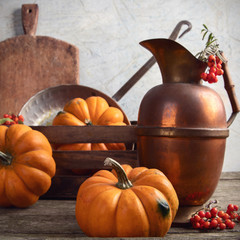 Canvas Print - Autumn seasonal cooking concept