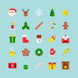 © Tatyana - Christmas icons set. Vector illustration, flat design.