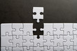 © Johnstocker - Jigsaw puzzle with missing piece. Missing puzzle pieces