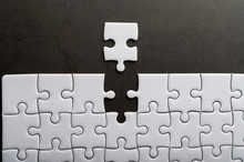 Jigsaw Puzzle With Missing Piece. Missing Puzzle Pieces