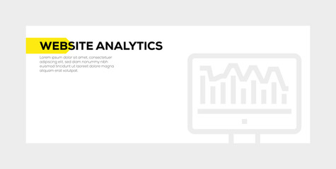 WEBSITE ANALYTICS BANNER CONCEPT