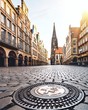 canvas print picture - Münster Altstadt