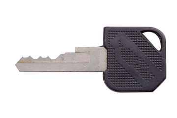 Poster - old key with scratches isolated on a white