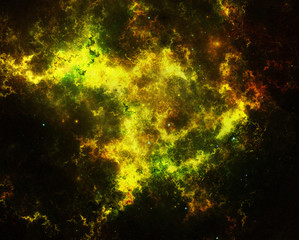 Wall Mural - illustration of a space scene on a dark background.
