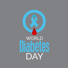 Wall Mural - World Diabetes Day Awareness.