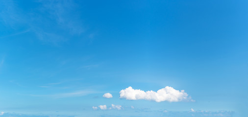 Wall Mural - panoramic fluffy cloud in the blue sky