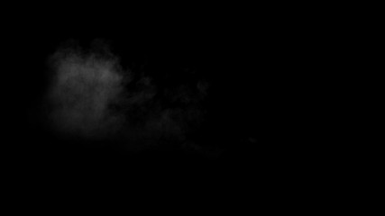 Wall Mural - smoke on black background