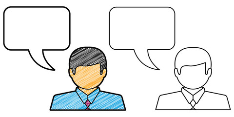 Poster - communication icon design vector with texture. editable outline for other style