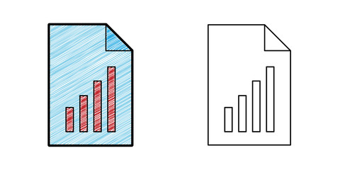Poster - financial stock icon design vector with texture. editable outline for other style