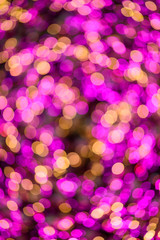 Wall Mural - purple Glitter Christmas Bokeh light Background