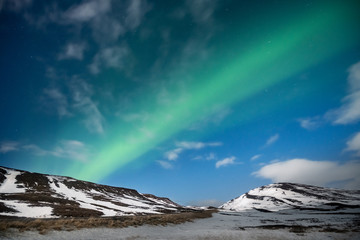 Wall Mural - Northern lights aurora borealis