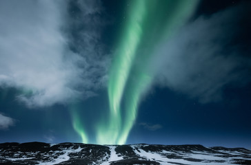 Wall Mural - Northern lights aurora borealis