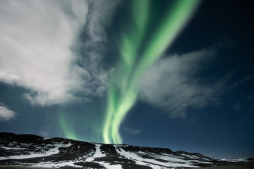 Wall Mural - Northern lights aurora borealis