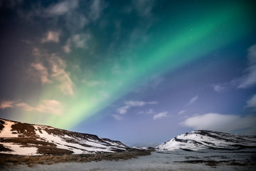 Wall Mural - Northern lights aurora borealis