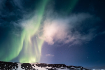 Wall Mural - Northern lights aurora borealis