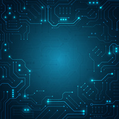 Aufkleber - High tech technology geometric