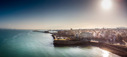 Wall Mural - Old port with Koules fortress