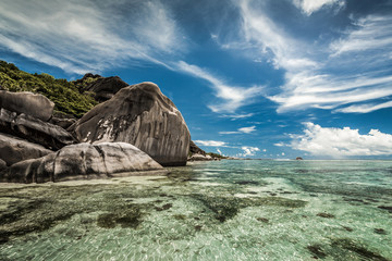 Wall Mural - praslin beach seychelles