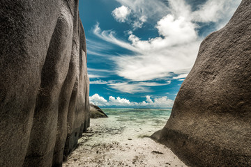 Wall Mural - praslin beach seychelles