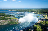 Beautiful Niagara waterfalls in clear sunny day in the summer