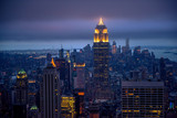 Fototapeta Miasta - Newyork city at night, New York, United Staes of America