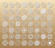 © midonovatamara - 56 Laser cut vector templates. Cutout circle silhouette with ornament. The set is suitable for engraving, laser cutting wood, metal, stencil manufacturing.