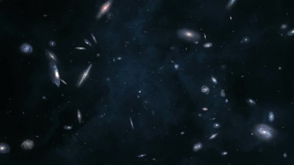 Wall Mural - Cluster of galaxies
