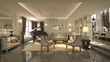3d render of neo classic house interior