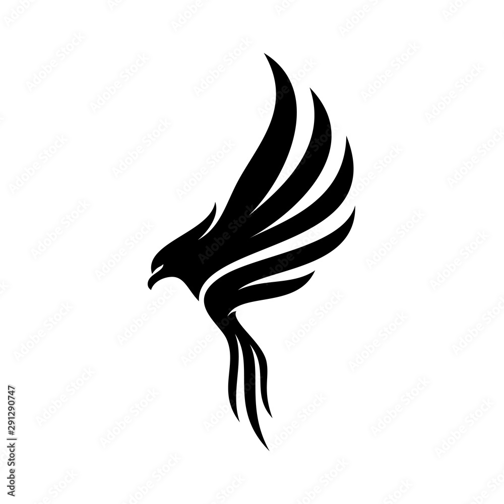 Eagle logo design vector. Eagle logo template illustration Stock Vector |  Adobe Stock, image size:1000x1000