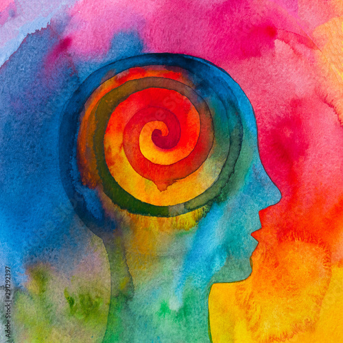 Fotomural Disegno grafico meditazione energia spirituale
