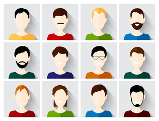 Vector set of people icons