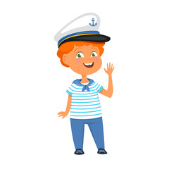 Sticker - Boy in costume of sailor