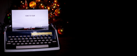 Fototapete - Old typewriter, a sheet of paper with the inscription 