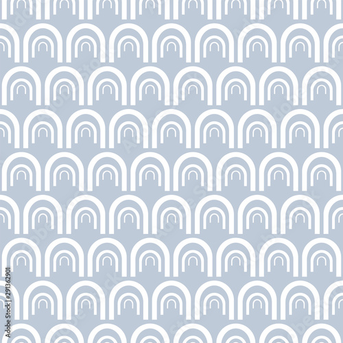 Seamless geometric texture. Arches pattern.