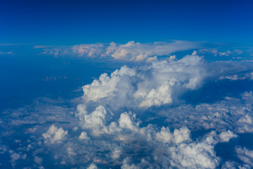 Wall Mural - clouds view from airplane in flight