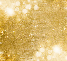 Wall Mural - golden christmas background
