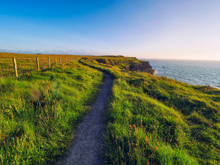 Wall Mural - summer sunset giants causeway coastline,Northern Ireland