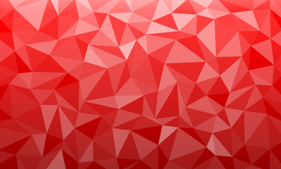Poster - Red texture low poly background geometric mosaic Ai EPS