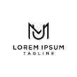 Initial Letter Logo MU, UM, Logo Template