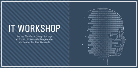 Flyer für einen IT Workshop