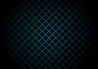 Wall Mural - Abstract black square pattern on light blue background and texture technology style