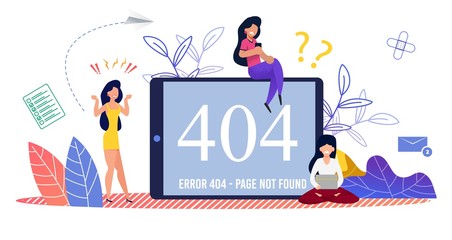 Aufkleber - Upset Indignant Women and Page not Found Error