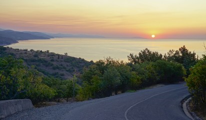 Wall Mural - Sunrise in Crimea