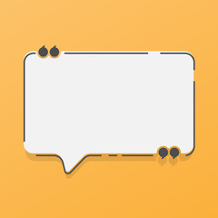 Wall Mural - Speech bubble icon. Flat design