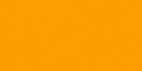 Abstract background of concentric triangles in orange colors