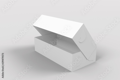 Download 3d Illustrator Tasty Donut Box On White Background For Your Mockup Design For Your Branding Stock Illustration Adobe Stock