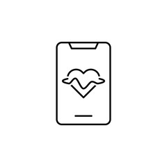 Aufkleber - Medical technology, smartphone icon. Element of medical technology thin line ico