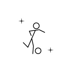 Aufkleber - Football, sport icon. Element of sport thin line icon