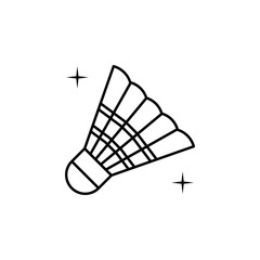Aufkleber - Badminton, sport icon. Element of sport thin line icon
