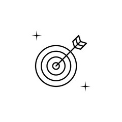 Aufkleber - Darts, sport icon. Element of sport thin line icon